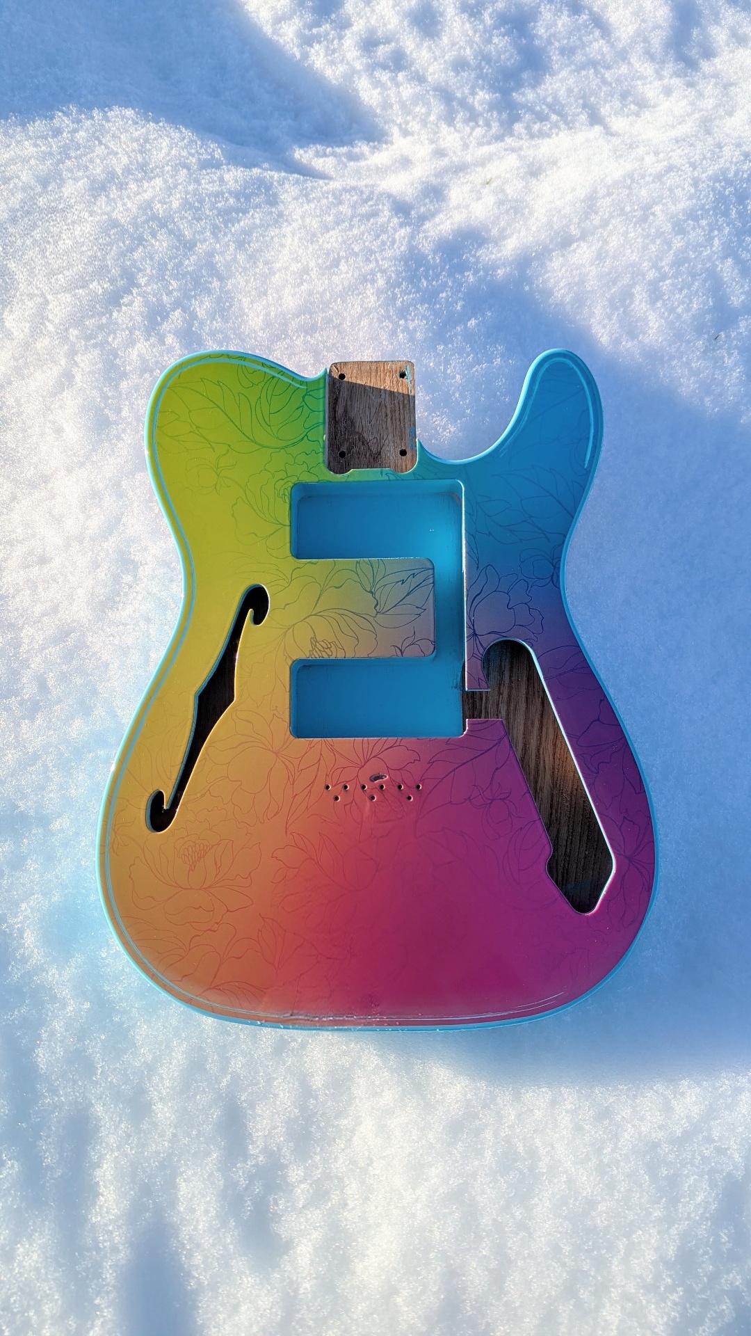 Peony guitar front view